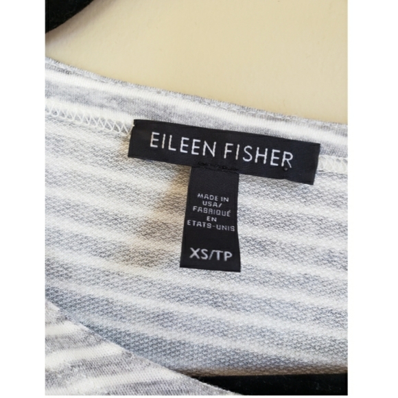 Eileen Fisher striped long sleeve tunic sweater XS - Picture 2 of 4